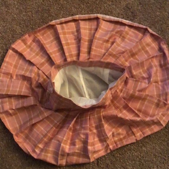 Pink plaid pleated high waist school girl skirt size small - Picture 9 of 14